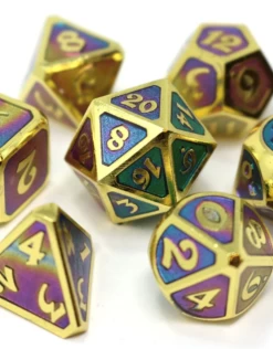 7 Metal Dice Set Mythica Helios
