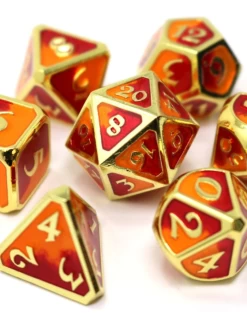 7 Metal Dice Set Spellbinder Phoenix