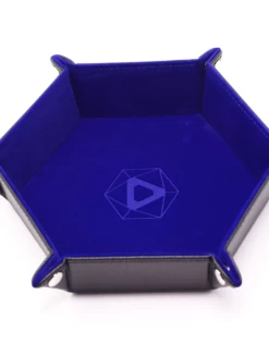 Folding Hex Tray Blue Velvet