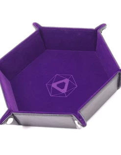Folding Hex Tray Purple Velvet