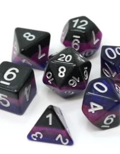 Poly Dice Set Midnight Galaxy