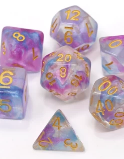 Poly Dice Set Violet Storm