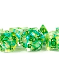 Poly Dice Set Pearl: Sea Foam
