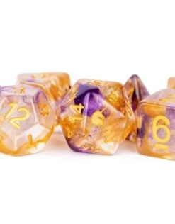 Poly Dice Set Unicorn: Royal Sunset