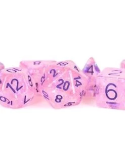 Poly Set Dice Flash Pink