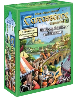 Z-Man Games Carcassonne Exp 8 Bridges, Castles & Bazaars
